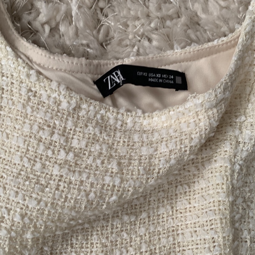 Zara button up dress XS NWOT - Picture 2 of 6